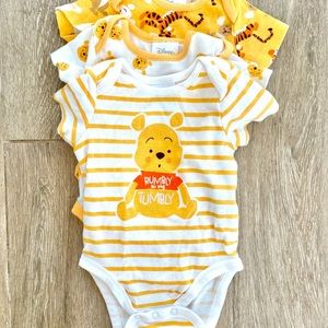 Winnie the Pooh Disney baby onesie set - set of 3